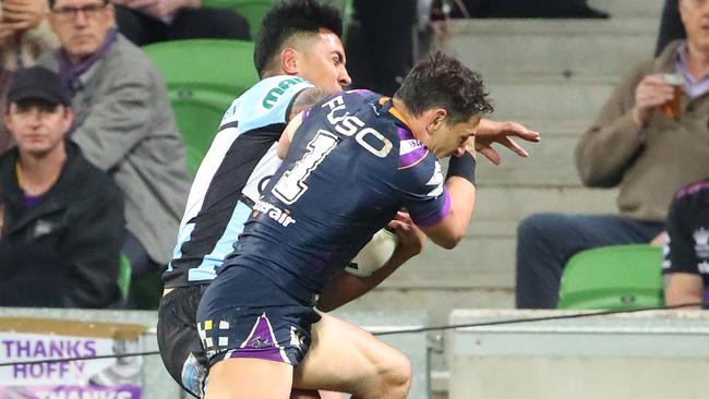 Billy Slater’s grand final hopes could be cruelled. Picture: Getty Images