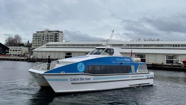 Breaking News Breaking News Trials start for the Derwent River ferry service. Pic: Jarrod Lawler.