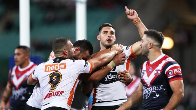 The Tigers were brave but couldn’t match the Roosters’ firepower. (Photo by Matt King/Getty Images)