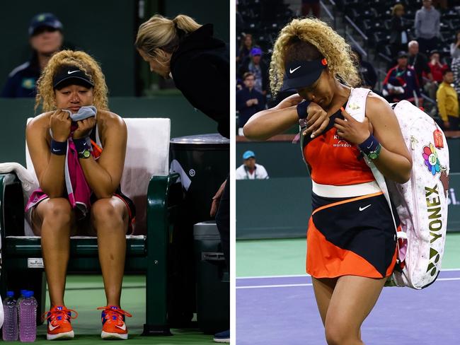 Naomi Osaka was deeply affected by the heckle. Photo: Getty Images