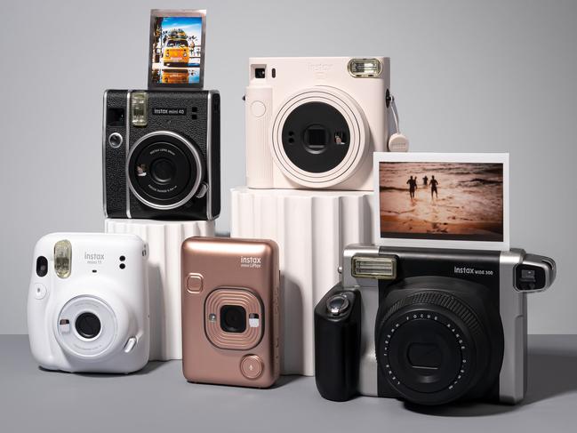 instax camera range. Image: Supplied.