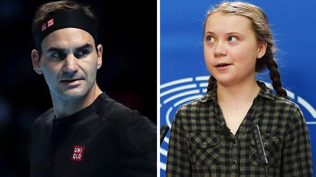 Roger Federer has been criticised by Greta Thunberg over his tenuous links to the fossil fuel industry.