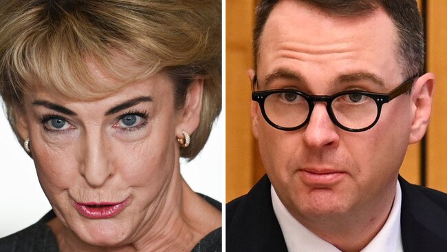 Senior Liberal frontbencher Michaelia Cash has rebuked Liberal senator Andrew Bragg for flagging using GST to punish the states. Picture: NewsWire /Martin Ollman