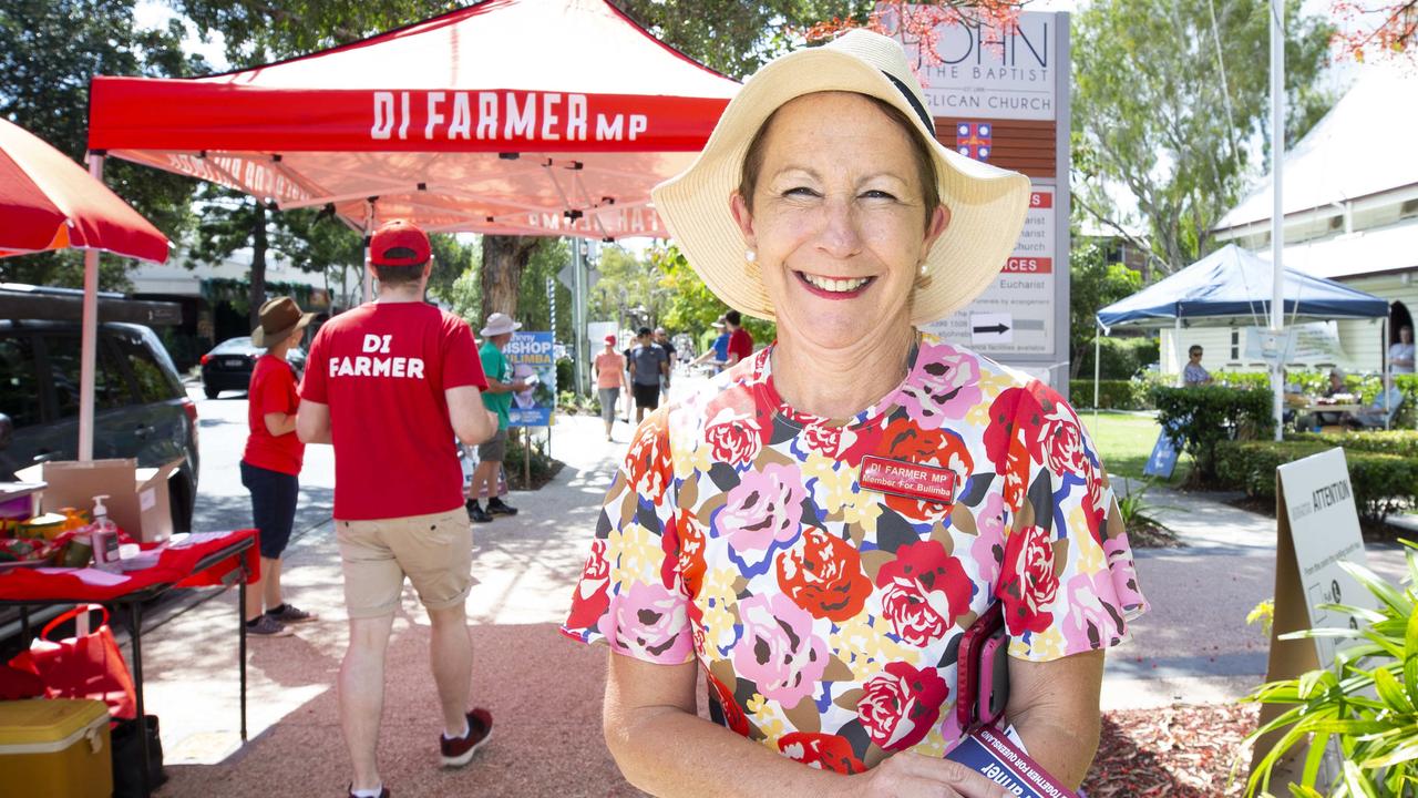 Di Farmer visited Toowoomba small business owners. Picture: Renae Droop