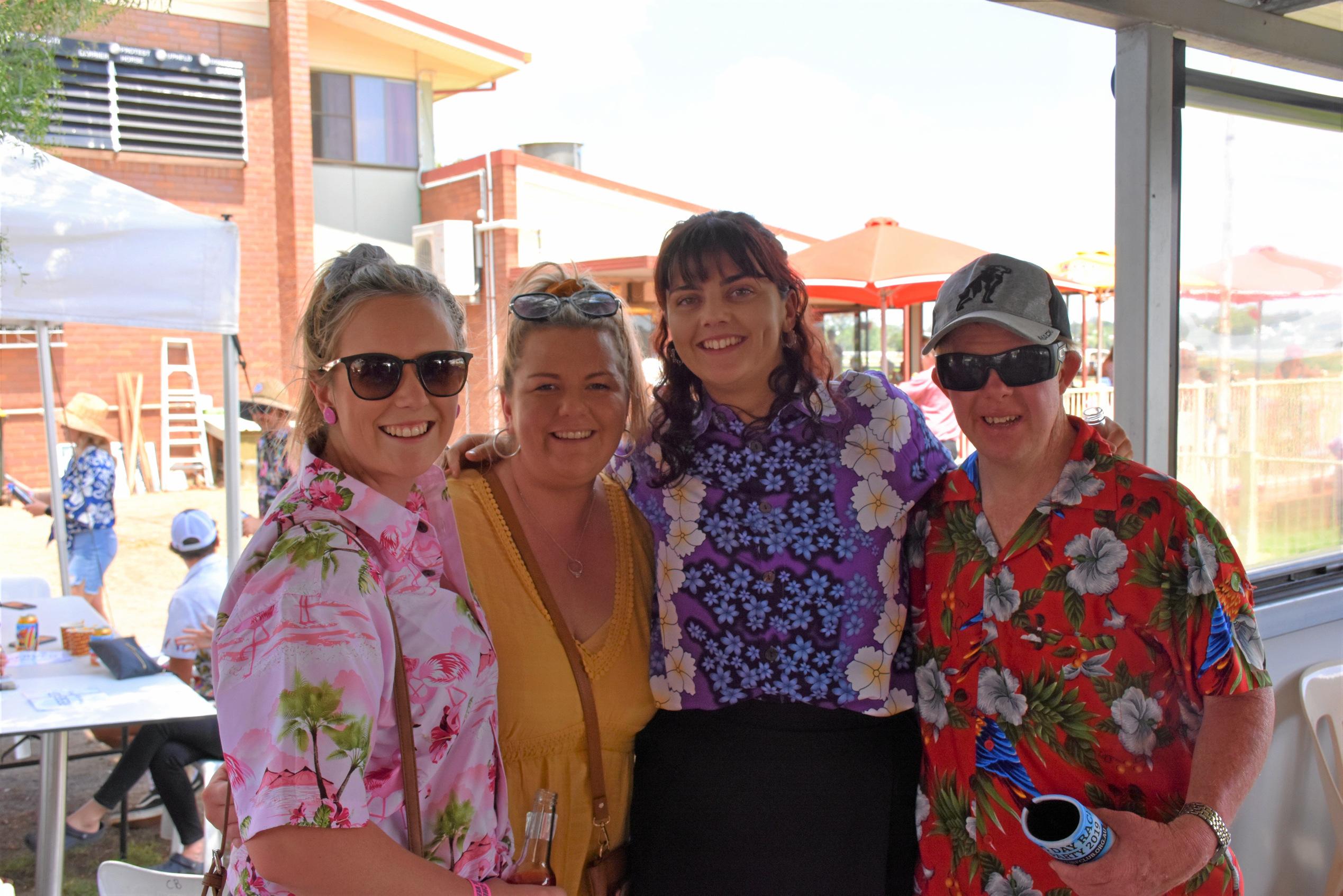 Courtney and Maddy Lamb with Maddy Eyre and aurie Roche. Picture: Emily Clooney