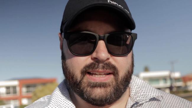 Stephen Perrymeant in the YouTube videos. Pictures: YouTube