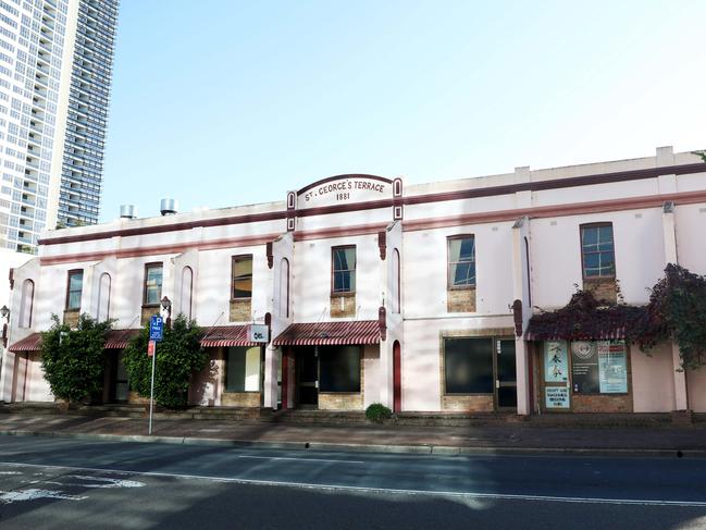 The historic St George’s Terrace in Parramatta would be protected under Labor’s plan for a $500m cultural institution in the west.