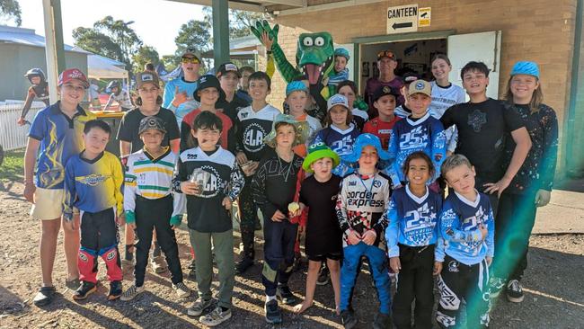 All the Territory riders together ahead of round 3 of Track Attack at Knox BMX Club. Picture: Facebook