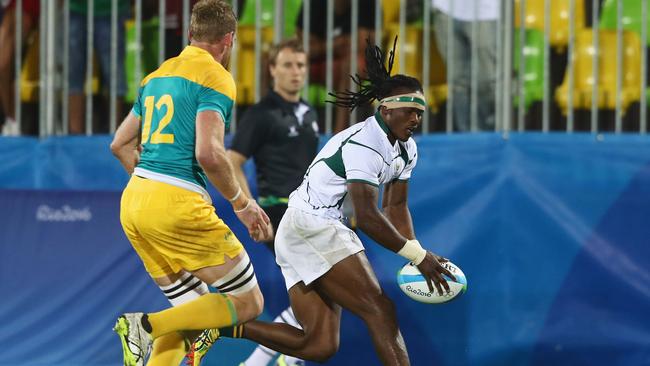 South Africa knocked Australia out of the Rio Olympics with a 22-5 win in the quarter-finals.