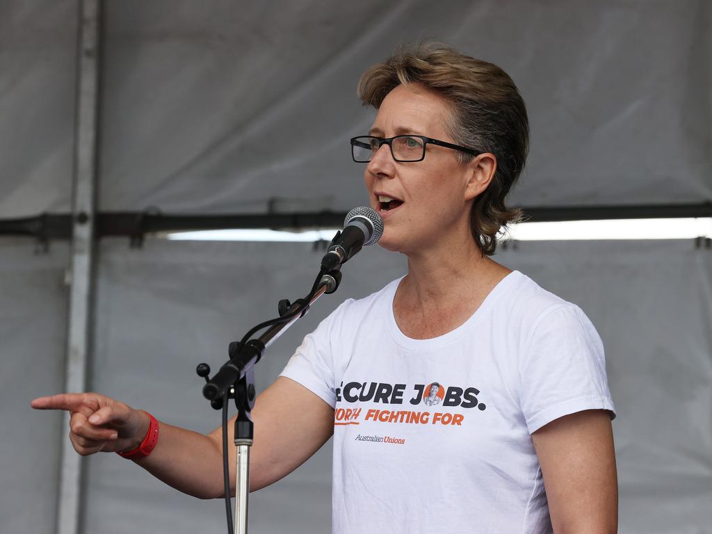 Australian Council of Trade Unions secretary Sally McManus is leading calls for a 5.5 per cent wage increase. Picture: Liam Kidston