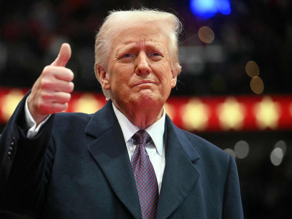 US President Donald Trump has made a ‘huge signal’ with the colour of his tie during his second inauguration, an expert has claimed. Picture: Jim WATSON / AFP