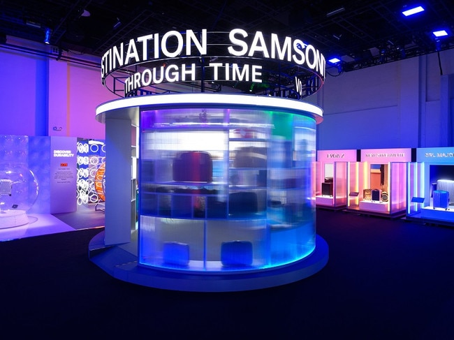 Samsonite celebrated 113 years in business with an exhibition in Singapore recently. Picture: Supplied