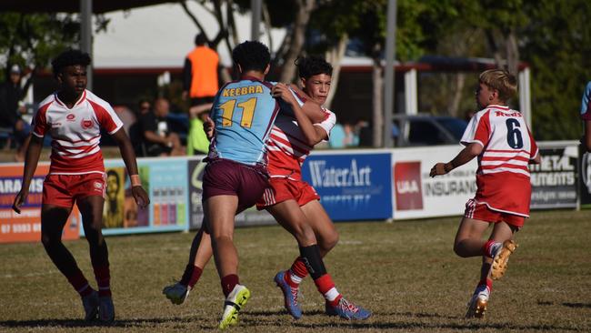 Renouf Shield action: Keebra Park v Palm Beach Currumbin.