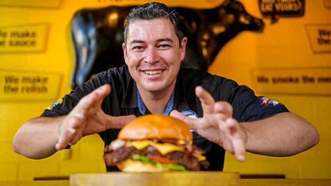 Getta Burger director Brent Poulter has opened a new store at Springfield Lakes.