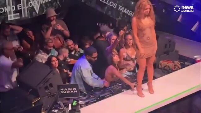 Shakira storms off stage after a fan attempts to film up her skirt