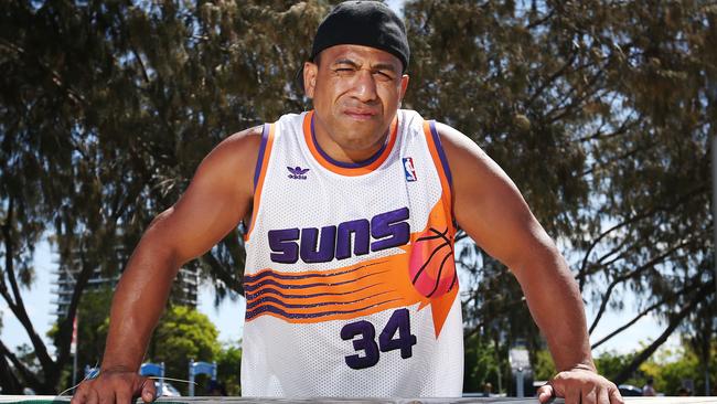 Former boxer and rugby league player John Hopoate will resurrect his boxing career with some fights on the Gold Coast this year. Picture: Brendan Radke.