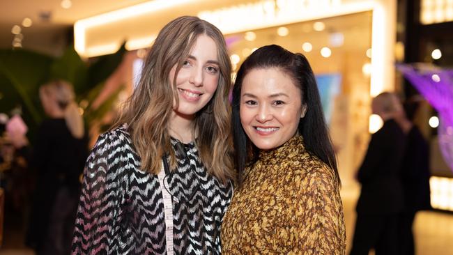 Nina Rogic and Kaman Pamudji at the Victoria's Secret Queensland Flagship Store Opening at Pacific Fair. Photo: Celeste Humphrey