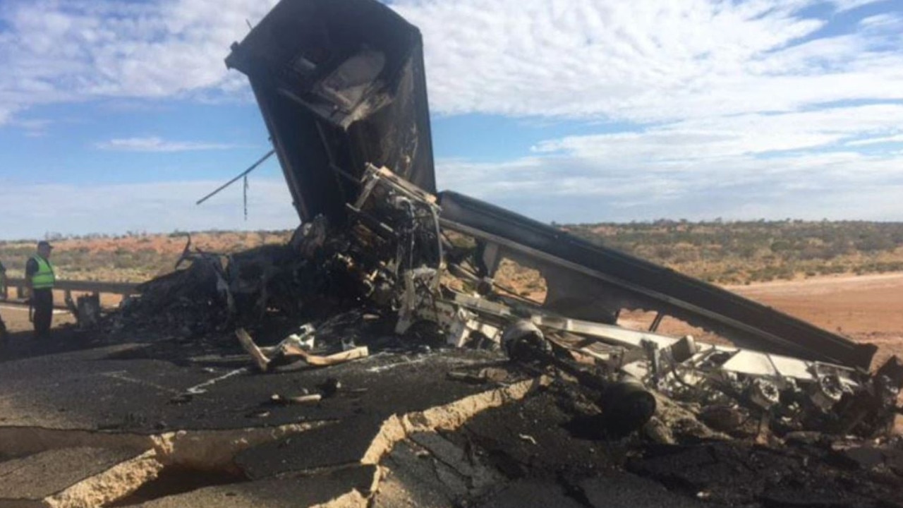 SA Police Assistant Commissioner of State Operations, Ian Parrott, said there was ‘carnage everywhere’ following the crash. Picture: Channel 9