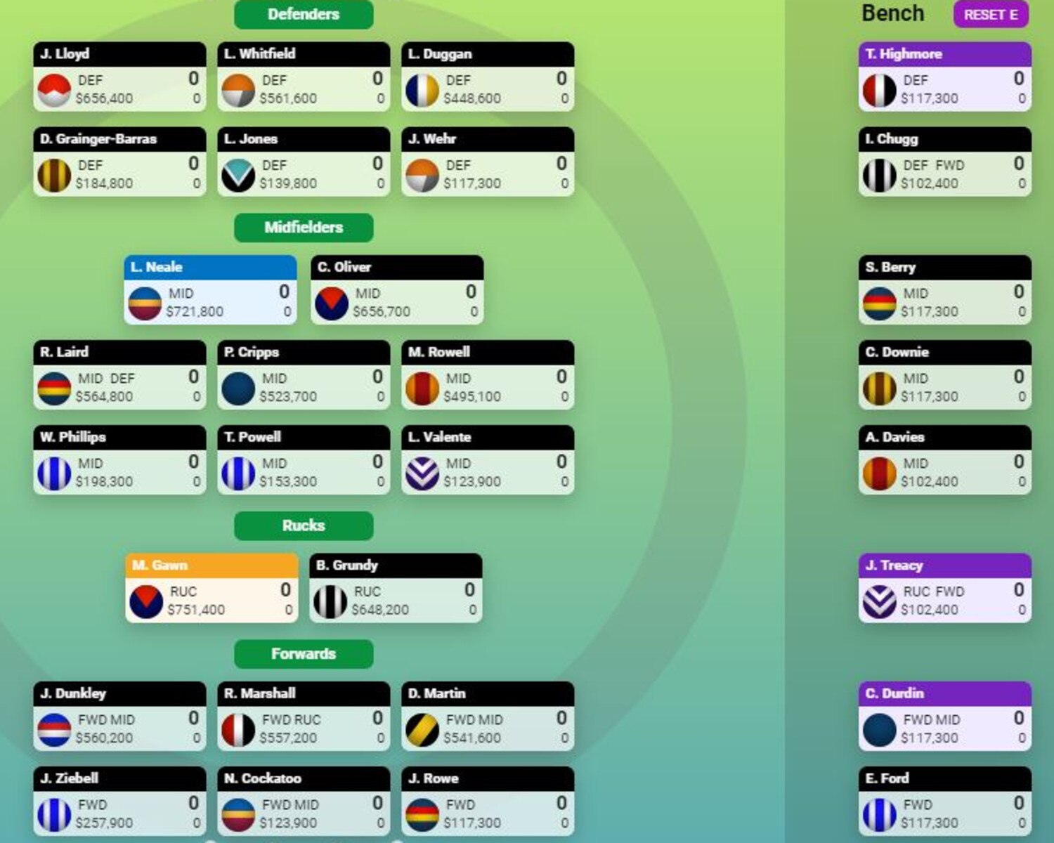 Rookie expert Dan Batten's first draft KFC SuperCoach team for 2021.