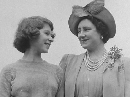 Queen Elizabeth II with the Queen Mother. Picture: Instagram Royal Family