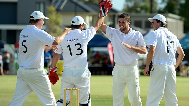 Also a handy cricketer, Brad Crouch in action. Picture: Mark Brake