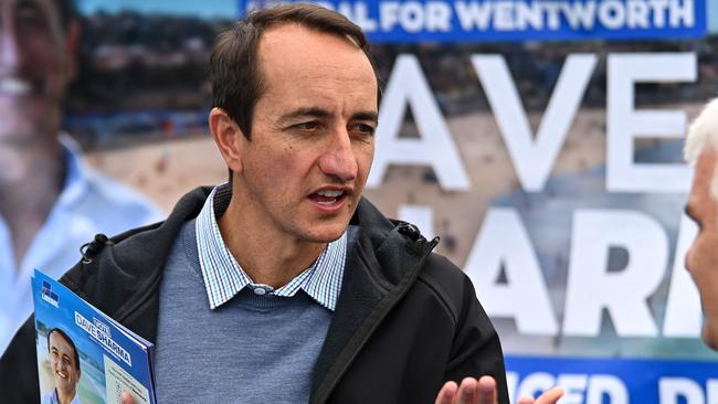 Allegra Spender has ousted sitting progressive Liberal Dave Sharma, a former ambassador to Israel and one of the brightest minds in the parliament. Picture: Steven Saphore / AFP