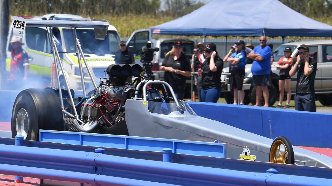Lachlan Paton in the Outlaw Class at Palmyra Drags.