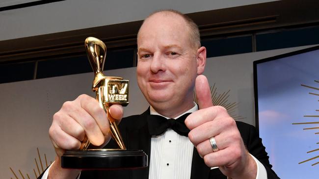 Tom Gleeson won the most recently awarded Gold Logie in 2019. Picture: AAP Image/Darren England