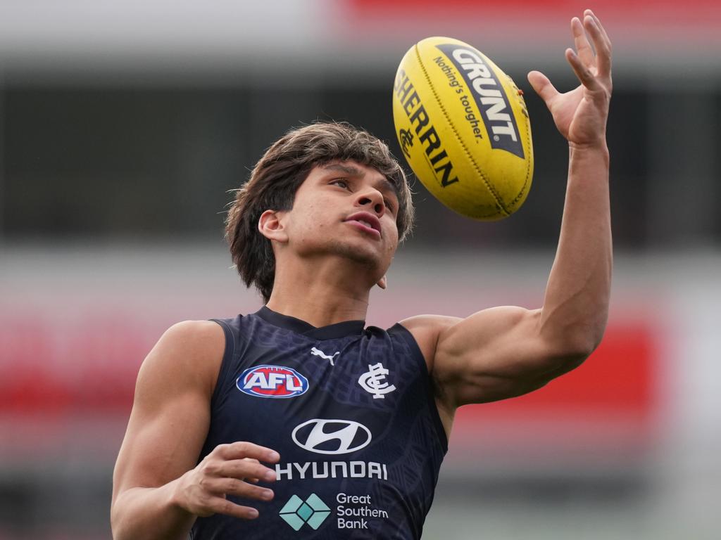 Motlop is one Blue tearing up the pre-season track. Picture: Daniel Pockett/Getty Images