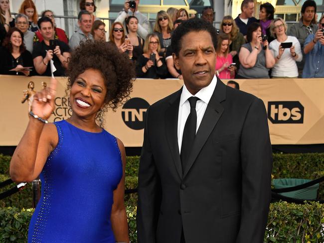 Actors Pauletta Washington and Denzel Washington attend The 23rd Annual Screen Actors Guild Awards in 2017. Picture: Getty