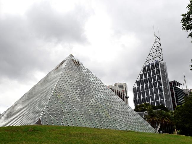 What was formerly the tropical centre at Sydney's Botanical Gardens ,including a Glass Pyramid,is closed for redevelopment.