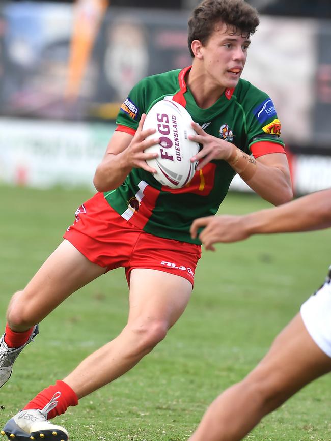 Wynnum Manly player William Herbert Under 16 Connell Cup rugby league match between Easts and Wynnum Manly. Saturday Make rch 20, 2021. Picture: John Gass