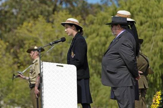 Girls' praise Anzac spirit