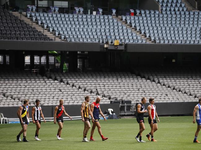 The AFL’s concussion protocols have been examined. Picture: Alex Coppel