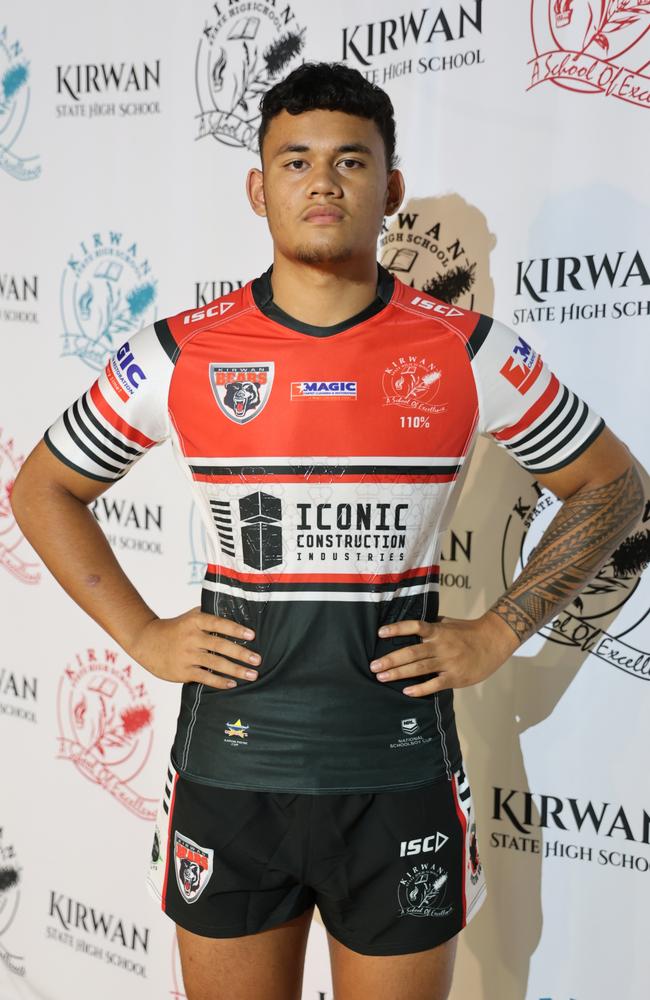 Kirwan Bears 2024 player Eneliko Savelio. Picture: Courtney Thomson / Kirwan SHS