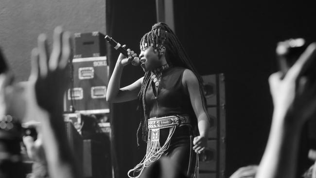 Sampa The Great performs at Dark Mofo's Night Mass at the Odeon Theatre. Picture: PATRICK GEE