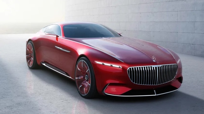 A concept of a futuristic Mercedes Benz Maybach.