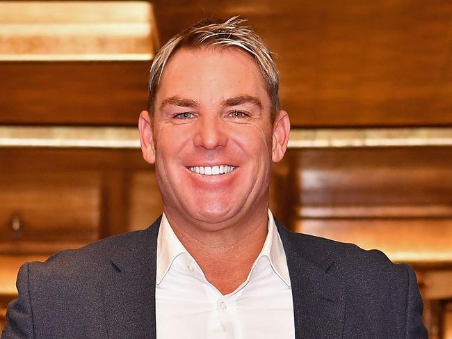 MELBOURNE, AUSTRALIA - FEBRUARY 07:  Shane Warne poses after speaking to the media at Hamer Hall, announcing a national speaking tour titled Warney Uncut on February 7, 2017 in Melbourne, Australia.  (Photo by Quinn Rooney/Getty Images)