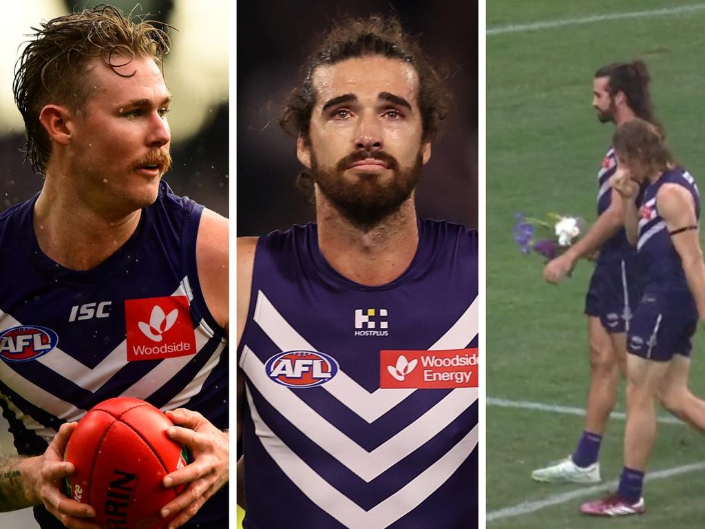 Fremantle players paid tribute to late teammate Cam McCarthy.