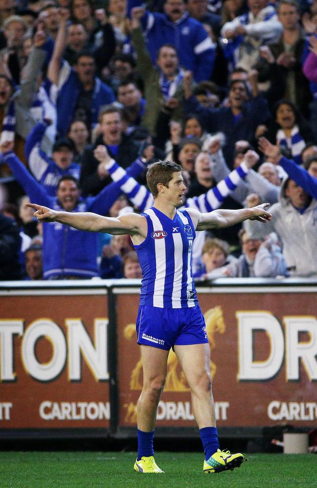 Nick Dal Santo’s North Melbourne play only two Friday night games. Picture: Colleen Petch