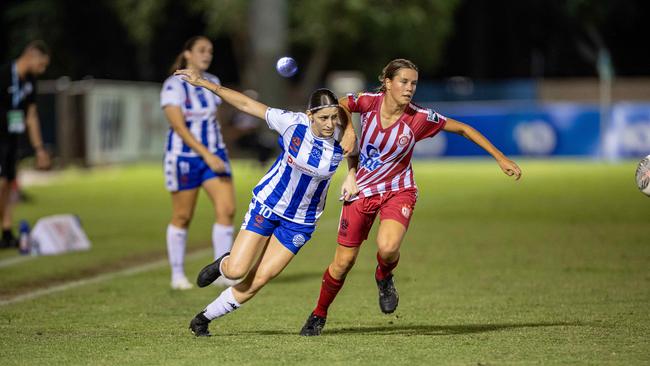 Action shots from the fifth annual GleNTi Cup between Hellenic AC and Darwin Olympic SC, June 3, 2025. Picture: Pema Tamang Pakhrin