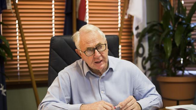 Towoomba Regional Council Mayor Paul Antonio discusses long term water security. Picture: Nev Madsen. Thursday, 24th Oct., 2019.