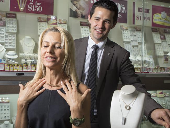 Working hard: Toby Bensimon in his company’s store in Adelaide. Picture: The Advertiser