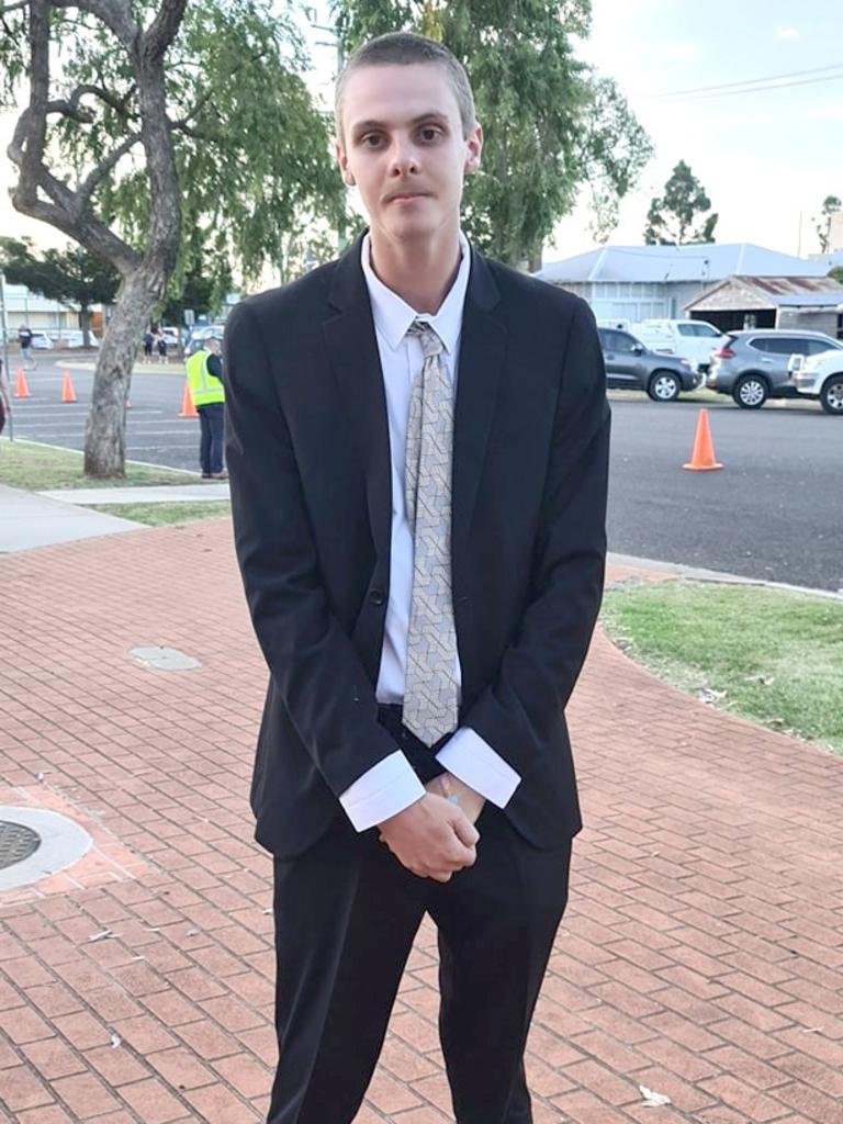 Andrew Gillick. Oakey State High School formal. Photo Sean Federoff