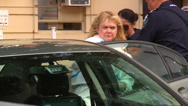 Leanne Carol Prak following her arrest. Picture: Nine News.