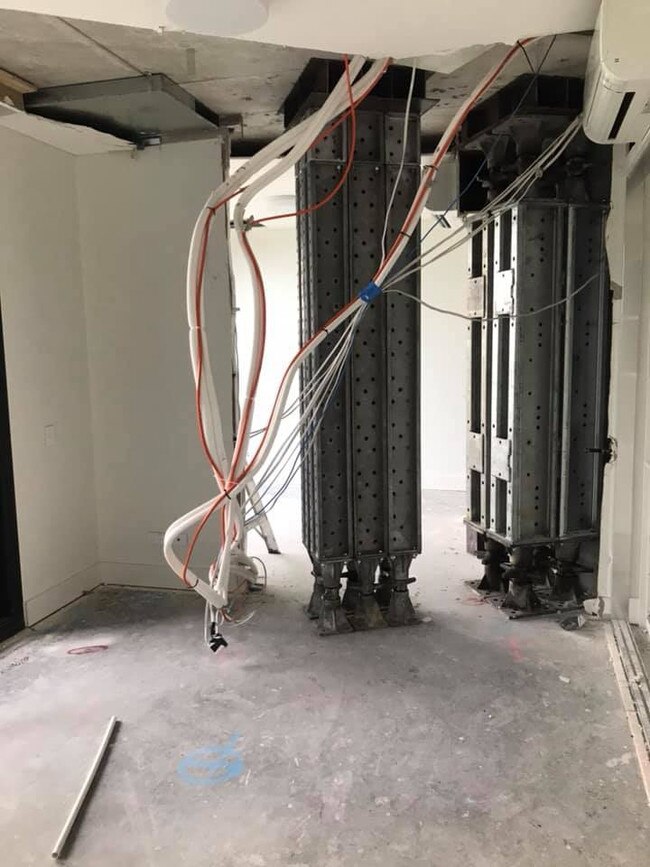 One Opal Tower tenant showed how her unit was torn apart. Picture: Facebook — Nika Khodjatesh via Opal Tower Sydney Residents public page.