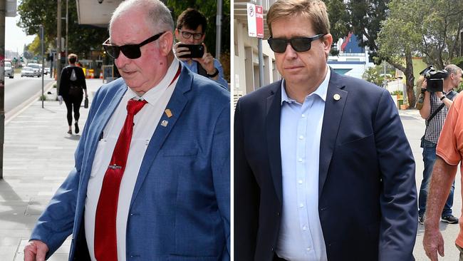 Kenneth Grant (left) and ex-police minister Troy Grant (right).