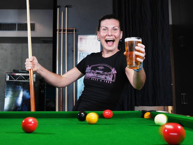 Pubs are looking forward to getting rid of the time limits and only being able to order a beer with food  Jana Sykorova  from the Precinct  is pretty excited about the time restrictions being lifted . Picture Katrina Bridgeford.