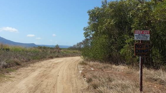 The road into a section of the Barr Creek river improvement area. Picture: Deryck Thompson