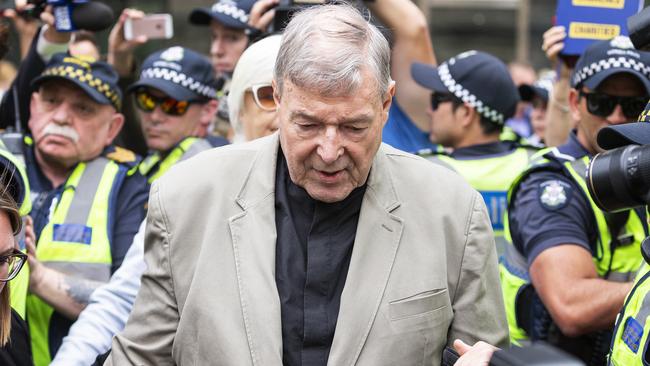 Australia's most senior Catholic, Cardinal George Pell, once the third most powerful man in the Vatican, has been found guilty of child sexual abuse. Picture: AAP